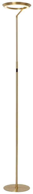 Lámpara de pie metal oro Ø28x1,74 cm 21W 2700K - LULP0099