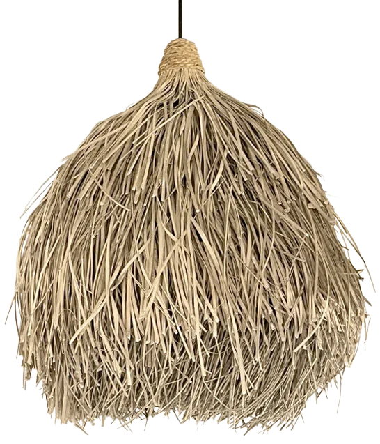 Lámpara colgante fibra natural Ø40x50 cm E27 - MFLC0016