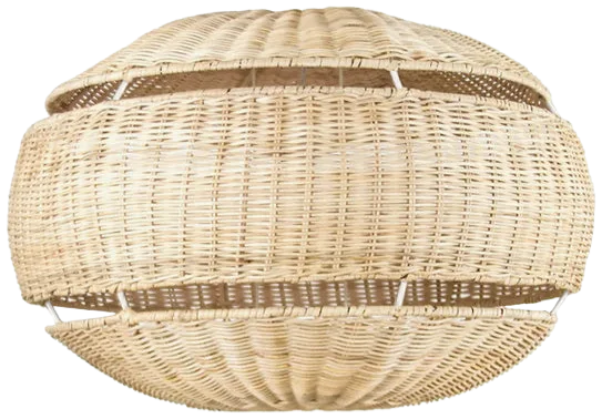 Lámpara colgante ratán natural Ø63x35 cm E27 - LGLC0157