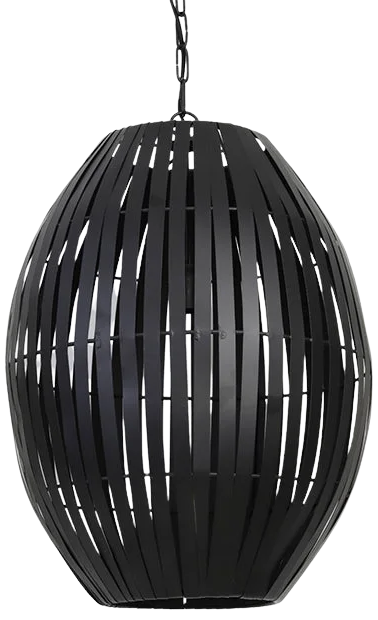 Lámpara colgante metal negro Ø42x57 cm E27 - LLLC0473