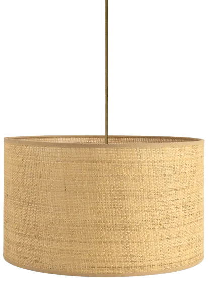 Lámpara colgante rafia natural Ø28x17cm E27 - OPLC0030