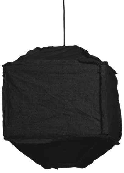 Lámpara colgante textil negro 40cm E27 - LLLC0462