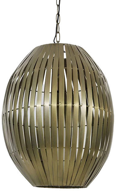Lámpara colgante metal bronce envejecido Ø42x57 cm E27 - LLLC0452