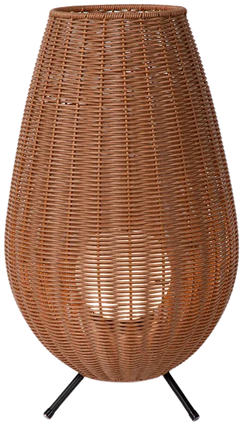 Lámpara sobremesa PVC negro natural Ø30x50 LED 3W IP44 - LULS0145