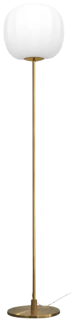 Lámpara de pie metal bronce vidrio empavonado Ø30x1,50 cm E27 - ONLP0008
