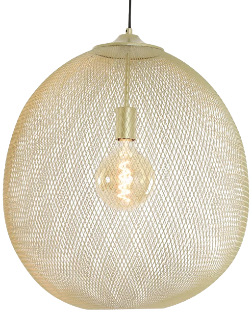 Lámpara colgante metal oro Ø50x58 cm E27 - LLLC0431