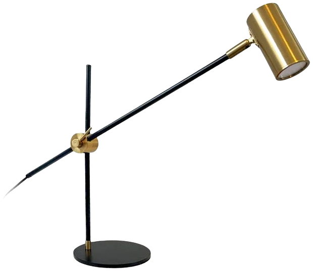 Lámpara sobremesa metal negro oro GU10 5W - TOLS0012