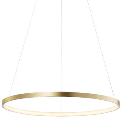 Lámpara colgante aluminio oro aro Ø 80 cm LED 48W - OYLC0004
