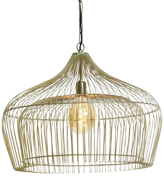 Lámpara colgante metal bronce envejecido Ø44 cm E27 - LLLC0420