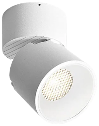 Foco sobrepuesto dimeable dirigible metal blanco Ø 7 cm LED 10W - TOFO0025