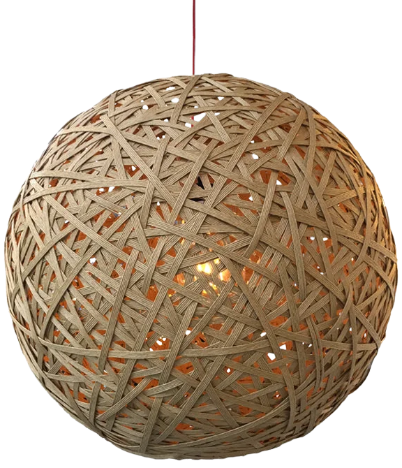 Lámpara colgante fibra de cañamo Ø 50 cm E27 - LGLC0071