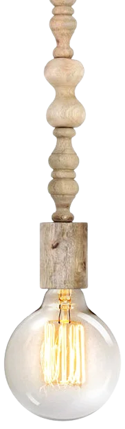 Lámpara colgante madera natural Ø 5 cm E27 - LLLC0099
