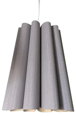 Lámpara colgante madera gris Ø 39 cm E27 - A pedido - WPLC0032