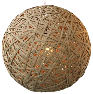Lámpara colgante fibra de cañamo natural Ø 48 cm E27 - ITLC0006