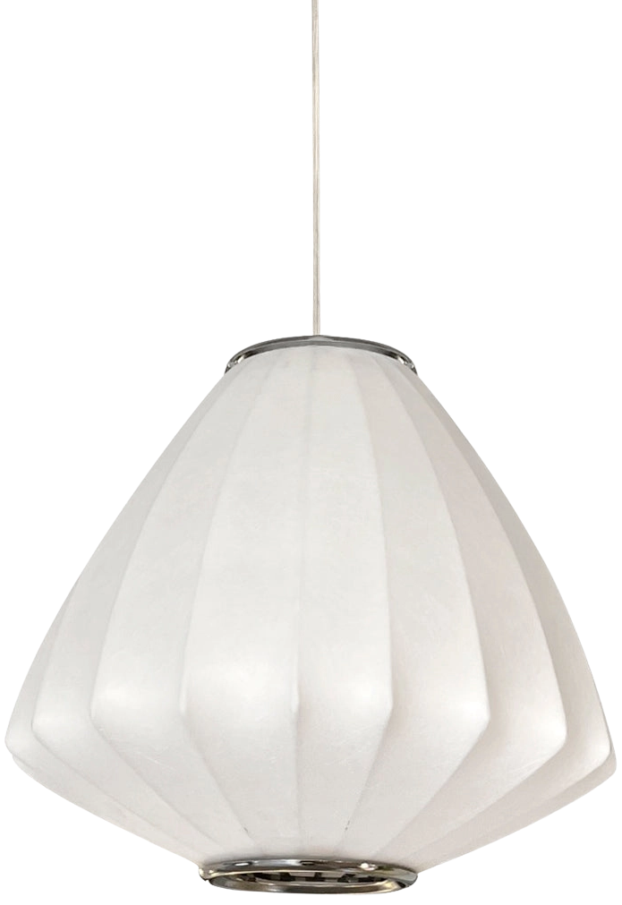 Lámpara colgante fibra blanco Ø35 cm E27 - LGLC0115
