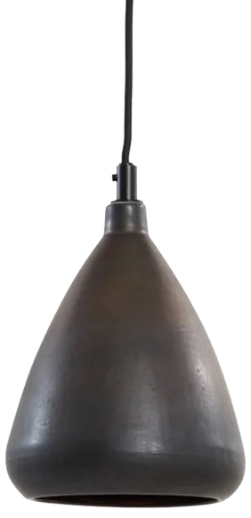 Lámpara colgante metal bronce mate Ø18x20 cm E27 - LLLC0574