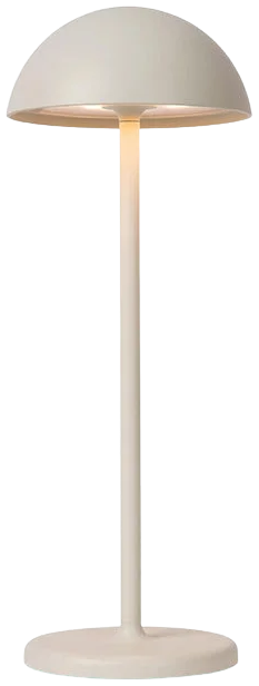 Lámpara sobremesa exterior blanco recargable Ø12x32 cm LED 1,5W - LULS0233