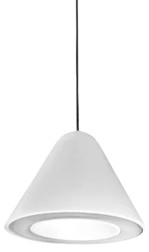 Lámpara colgante metal blanco Ø12 cm 11W LED - JGLC0045