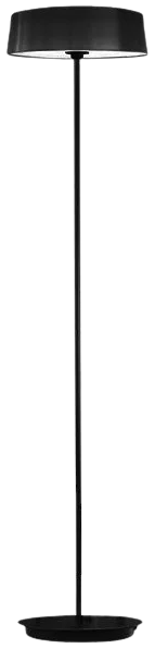 Lámpara de pie alumino negro 20W LED - JGLP0005