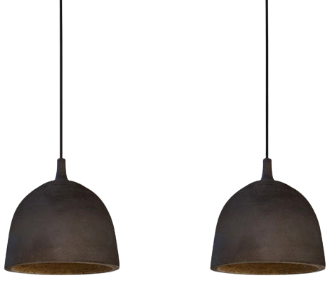 Lámpara colgante cerámica gres 2 luces E27 - A pedido - CKLC0033