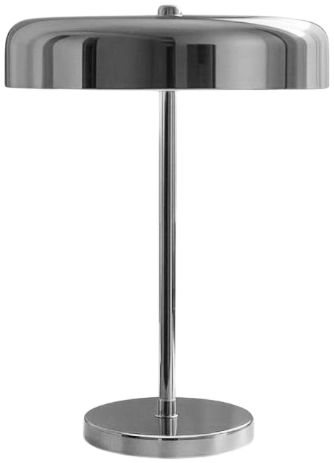 Lámpara de mesa metal cromo Ø30x40 cm 2 luces E14 - OPLS0036