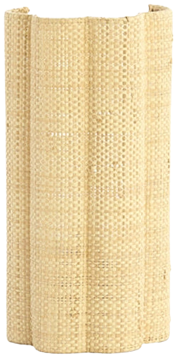 Lámpara de pared mimbre natural 15x10x30 cm E27 - LLAP0100