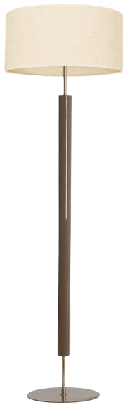 Lámpara de pie metal vison oscuro brillante niíque Ø30x132 cm E27 - LLLP0089