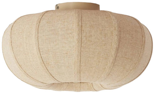 Plafón lino natural Ø40x21,5 cm E27 - LLPL0004