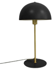 Lámpara sobremesa metal negro bronce Ø20x40 cm E14 - PGLS0003