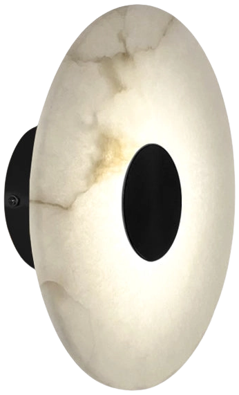 Aplique alabastro negro Ø25cm LED 5W - ONAP0070