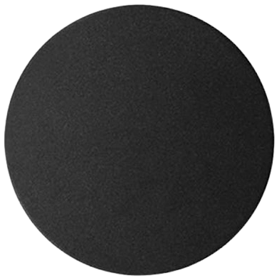 Apliqué metal negro luz indirecta eclipse Ø 23 cm LED 18W - TOAP0017