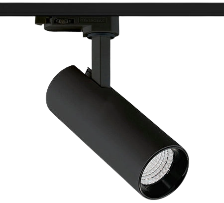 Foco riel metal negro Ø 5,5x19,6 cm LED 15W - MUFO0074