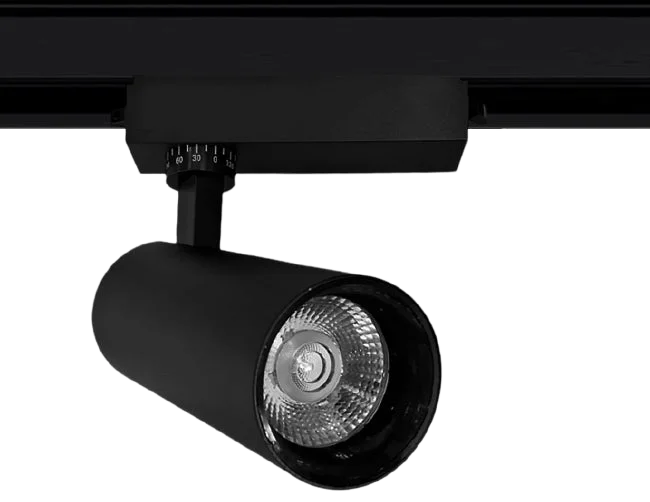 Foco riel monofásico negro 20W 3000K-4000K-6000K - KOFO0019
