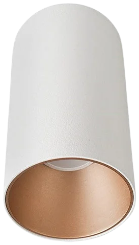 Foco sobrepuesto dimeable metal blanco oro Ø 9,5x15 LED 16 W - TOFO0044