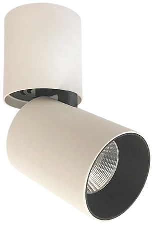 Foco sobrepuesto dirigible metal dimeable blanco Ø6,3x15 cm LED 8W - TOFO0076