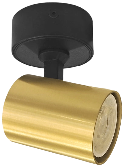 Foco sobrepuesto muro o techo aluminio negro bronce GU10 - CEFO0022