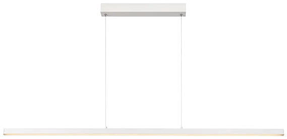 Lámpara colgante aluminio blanco largo 1,185 mt. dimeable LED 30W - LULC0239