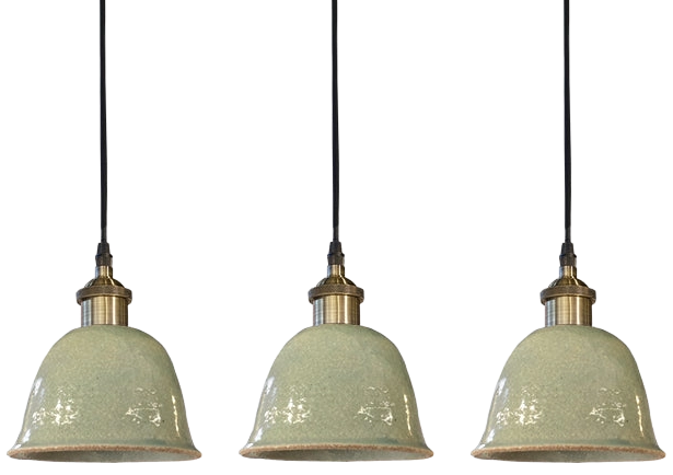 Lámpara colgante cerámica gres 3 luces E27 - A pedido
