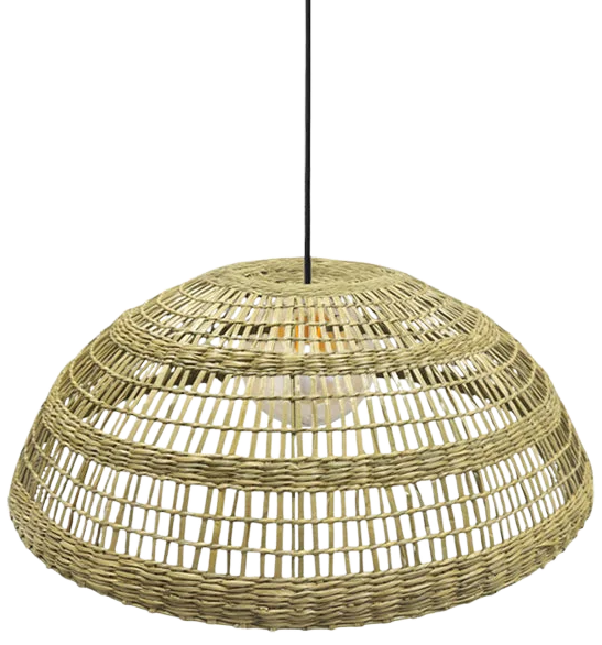 Lámpara colgante Fibra natural 59x28 cm E27 - BRLC0062