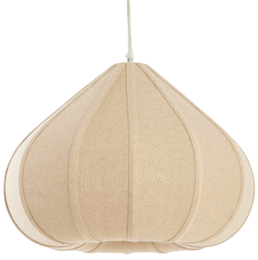 Lámpara colgante lino natural Ø40x28,5 cm E27- LLLC0582