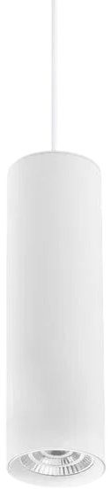 Lámpara colgante metal blanco Ø6x20cm LED 15W - TOLC0049