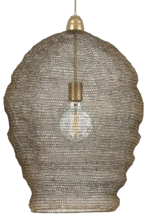 Lámpara colgante metal bronce antiguo Ø45 cm E27 - LLLC0118