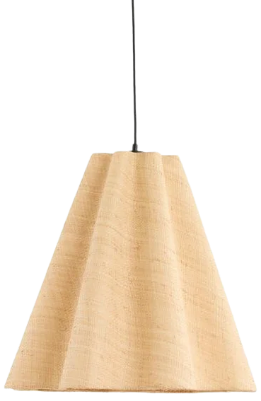 Lámpara colgante Ø40x36 cm mimbre natural E27 - LLLC0539