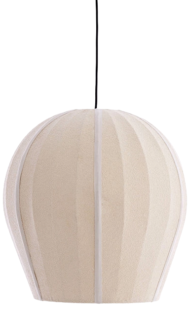 Lámpara colgante Ø44x42 cm bouclé arena - LLLC0585
