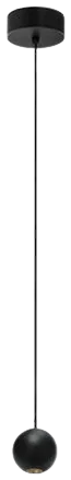 Lámpara colgante para cielo aluminio negro Ø5x140 cm LED 4.5W - ARLC0038