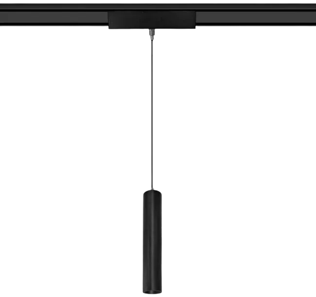Lámpara colgante para riel magnético aluminio negro 15cm LED 6W TUYA - ARLC0040