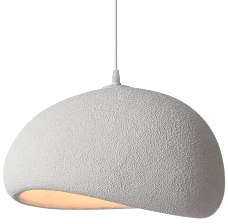 Lámpara colgante resina blanca Ø50 cm E27 - TOLC0020