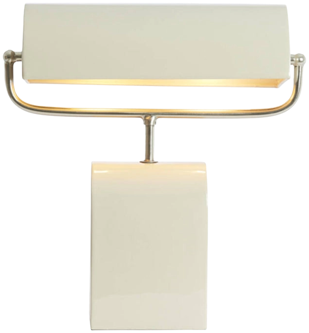 Lámpara de mesa metal crema níquel satinado 35x15,50x38 cm 2 luces E27 - LLLS0371