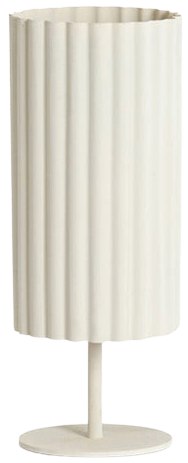 Lámpara de mesa Ø16x42 cm crema - LLLS0389
