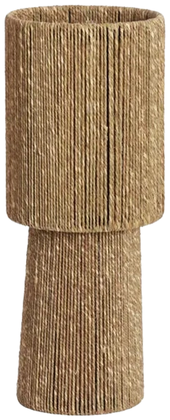 Lámpara de mesa yute natural marrón Ø21,5x54,5 cm E27 - LLLS0387